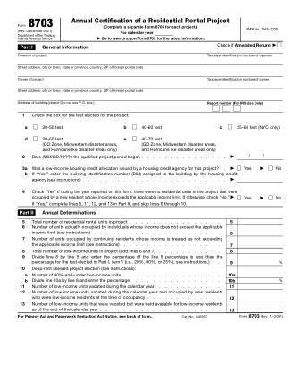 IRS Form 8703
