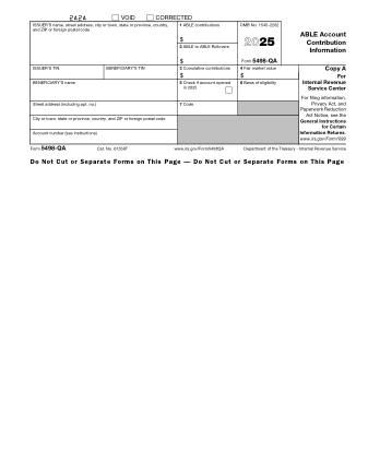 IRS Form 5498QA