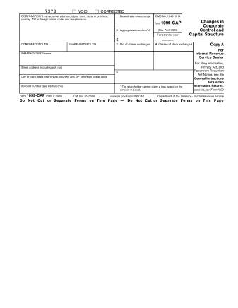 IRS Form 1099CAP