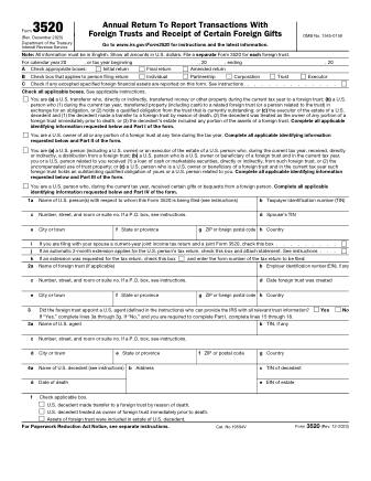 IRS Form 3520