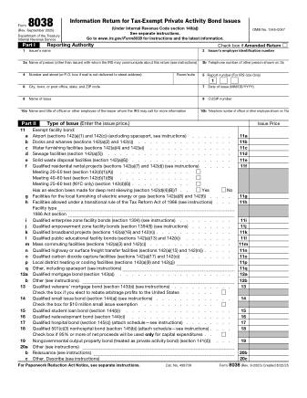 IRS Form 8038