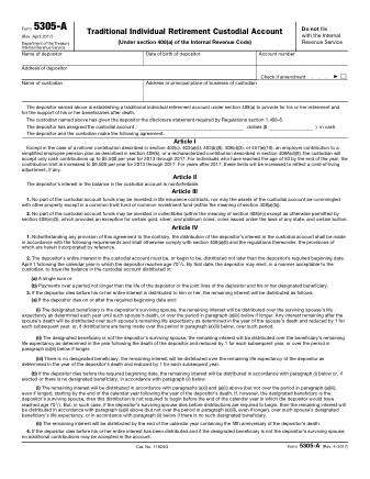 IRS Form 5305A