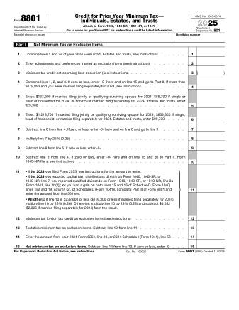 IRS Form 8801