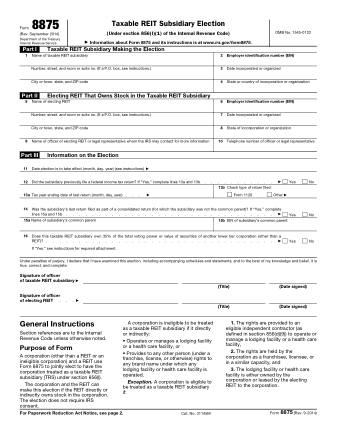 IRS Form 8875