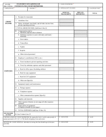 US Courts Form AO040B