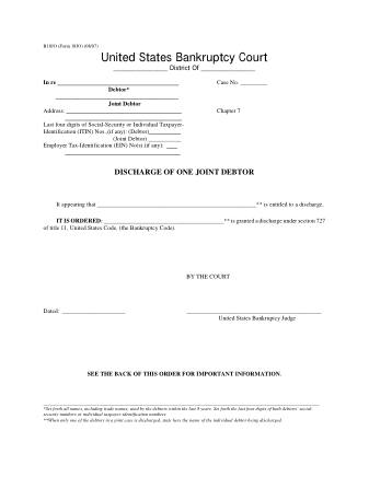 US Courts Form FORM 18JO 0807