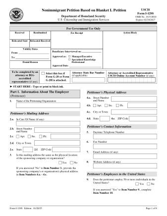 USCIS Form I-129S