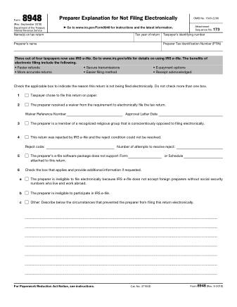 IRS Form 8948