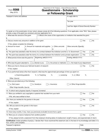 IRS Form 9368