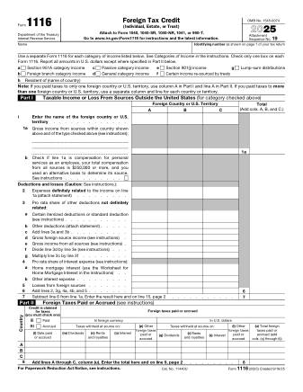 IRS Form 1116