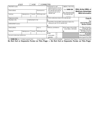 IRS Form 5498SA