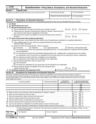 IRS Form 5129