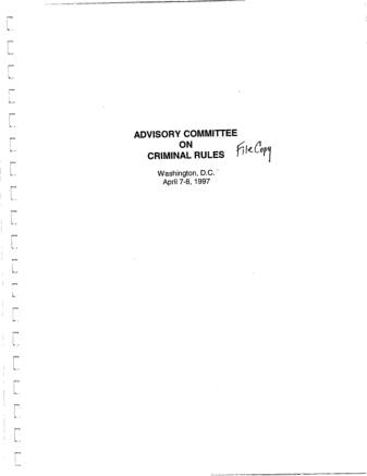 US Courts Form CR1997 04