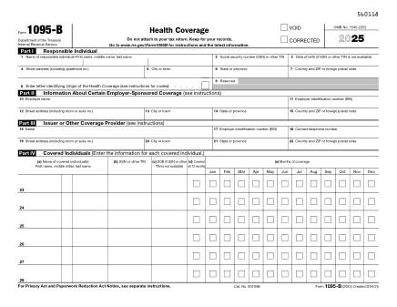 IRS Form 1095B