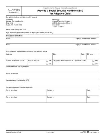 IRS Form 15101