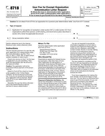 IRS Form 8718