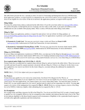 USCIS Form G-1055