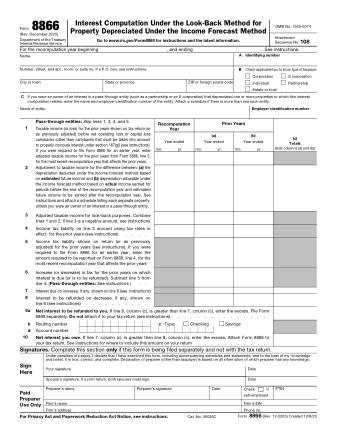 IRS Form 8866