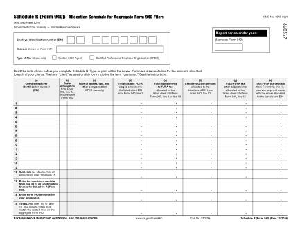 IRS Form 940SR