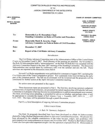 US Courts Form CV12 2007