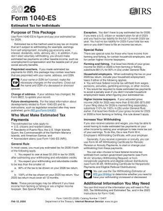 IRS Form 1040ES