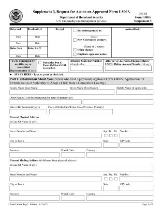 USCIS Form I-800ASUP3