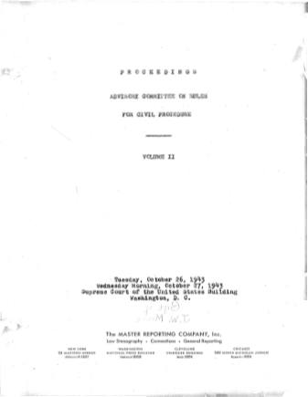 US Courts Form CV10 1943 MIN VOL2