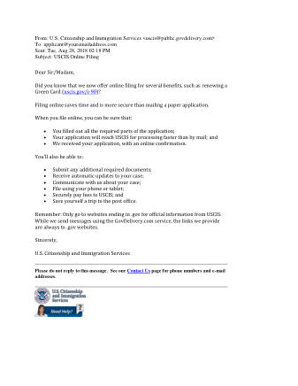 USCIS Form I-90-EMAIL-MESSAGE-09-APRIL-2019