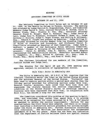 US Courts Form CV10 1994