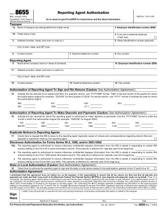 IRS Form 8655
