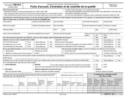 IRS Form 13614FR