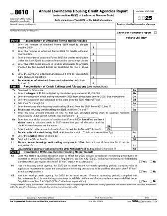 IRS Form 8610