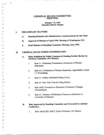 US Courts Form CR1996 10
