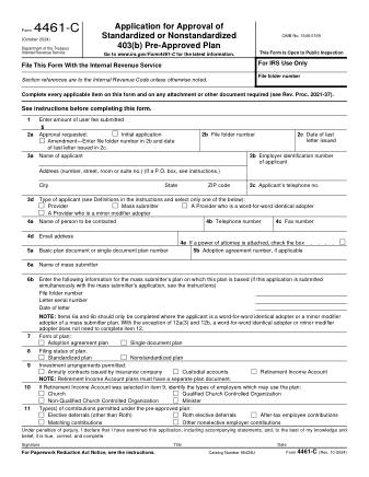 IRS Form 4461C