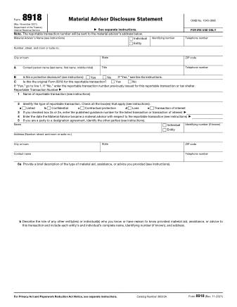 IRS Form 8918