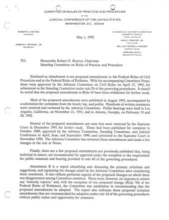 US Courts Form CV5 1992