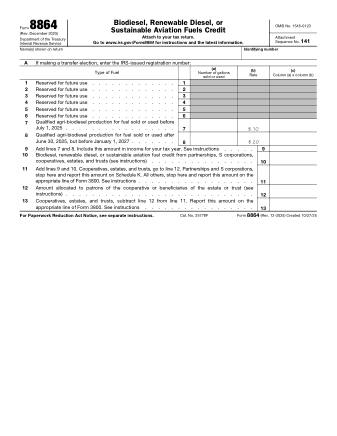 IRS Form 8864