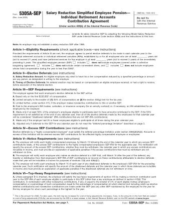 IRS Form 5305ASE