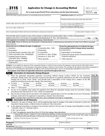 IRS Form 3115