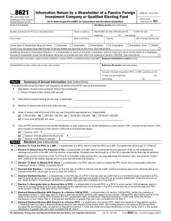 IRS Form 8621