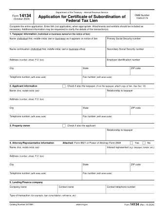 IRS Form 14134
