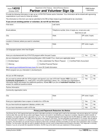 IRS Form 14310
