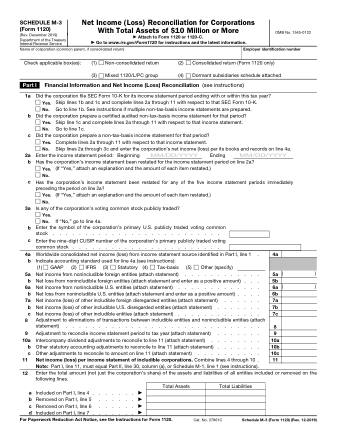IRS Form 1120SM3