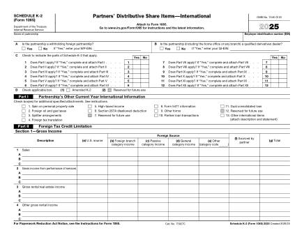 IRS Form 1065SK2