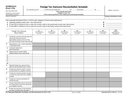IRS Form 1118SK