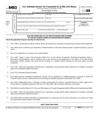 IRS Form 8453