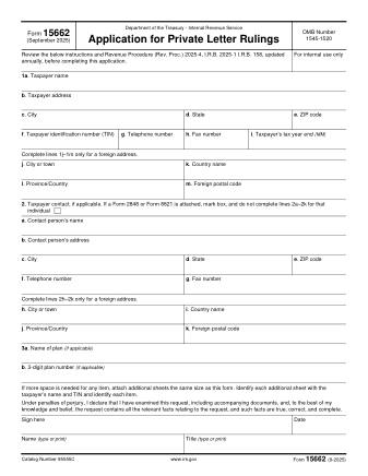 IRS Form 15662