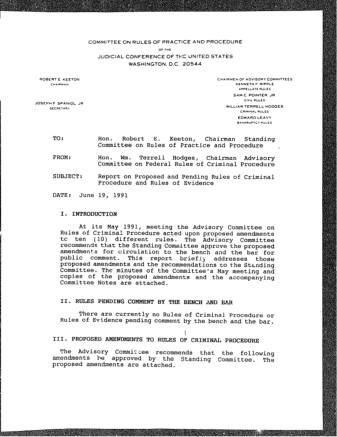 US Courts Form CR06 1991