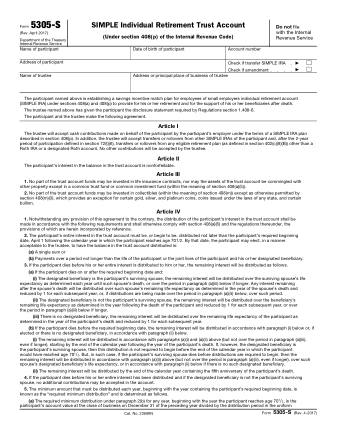 IRS Form 5305S