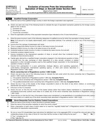 IRS Form 1120FS
